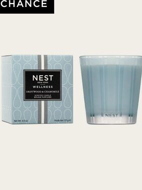 NEST Fragrances Driftwood & Chamomile Blue Wellness Scented Candle